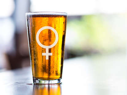 woman's beer