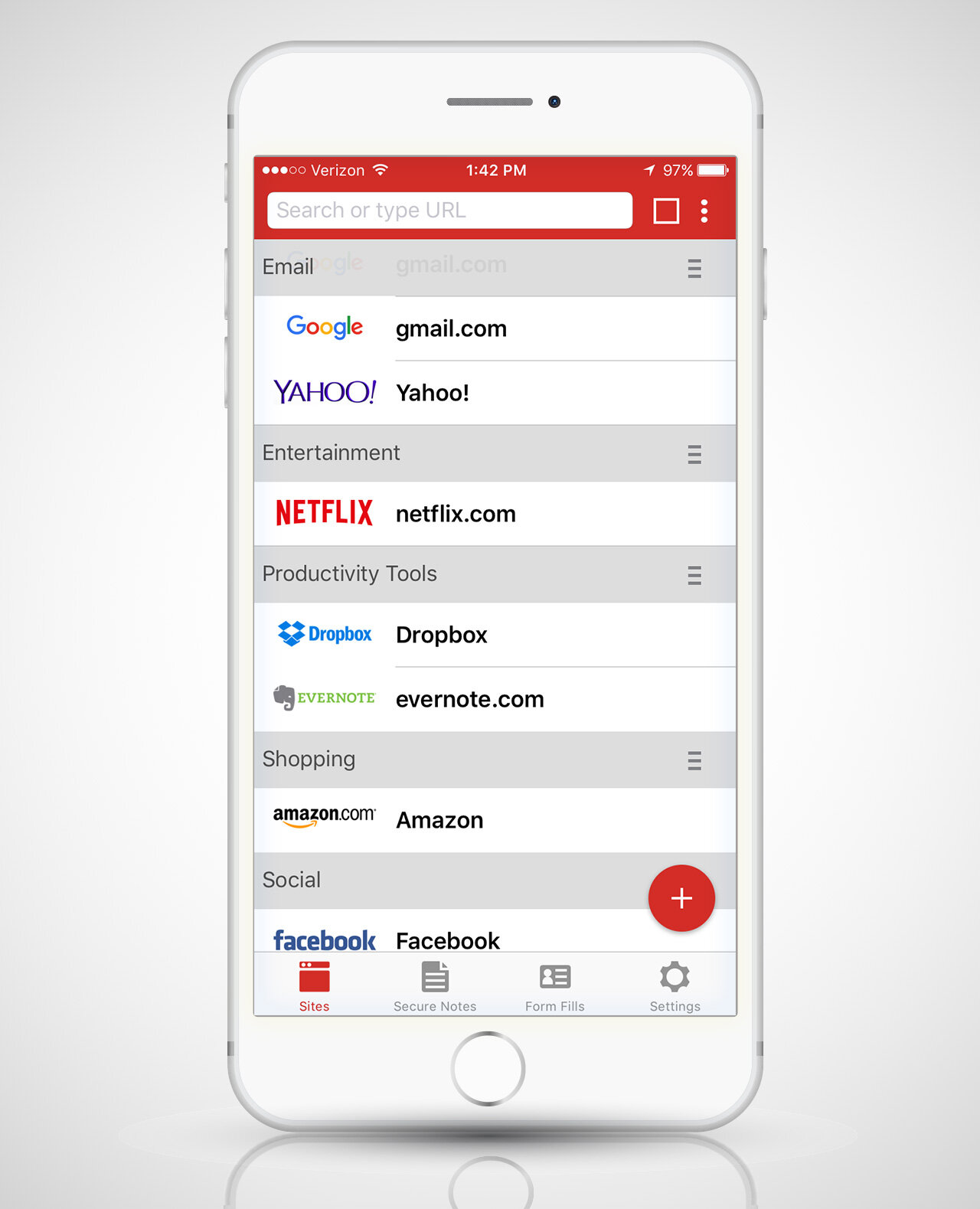 screenshot via lastpass