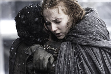 sansa hugs jon snow
