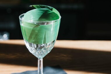 Green tea cocktail at Otaku South