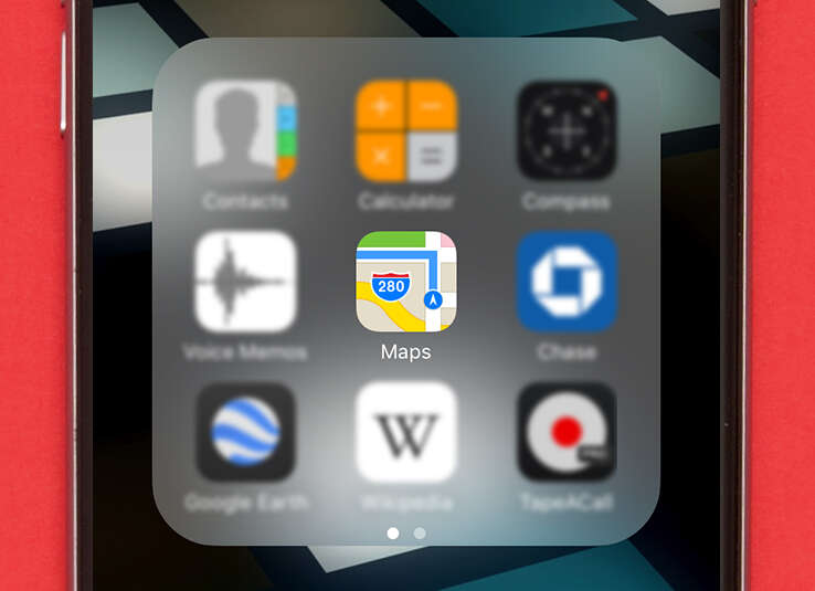 apple maps icon on iphone 6s