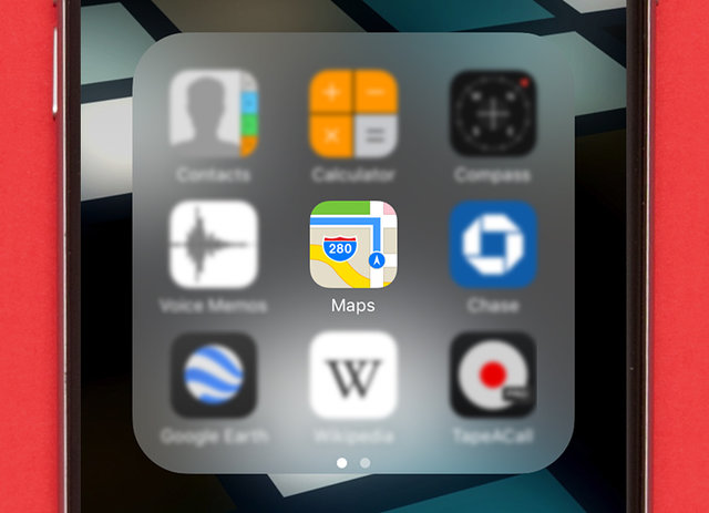 apple maps icon on iphone 6s