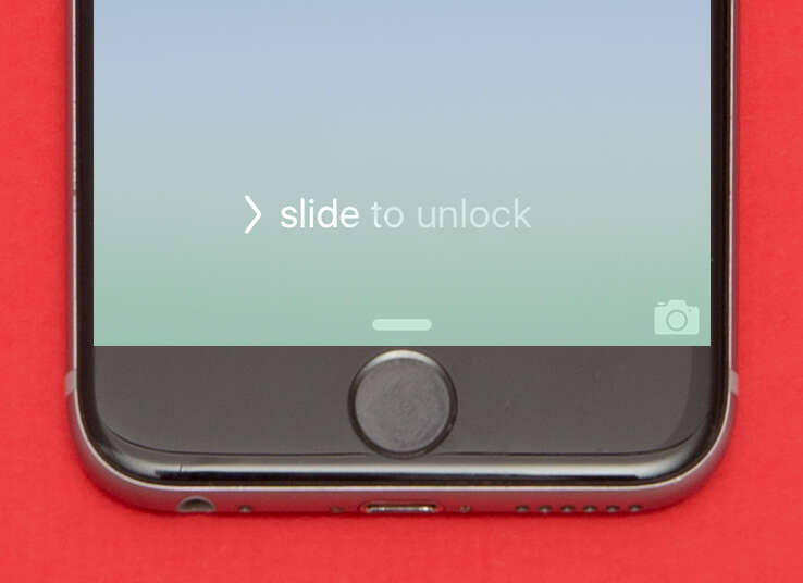 slide to unlock screen on iphone 6s