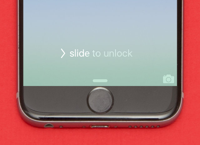slide to unlock screen on iphone 6s