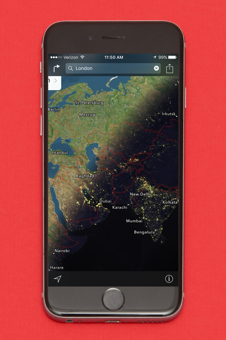 apple maps satellite view on iphone 6s