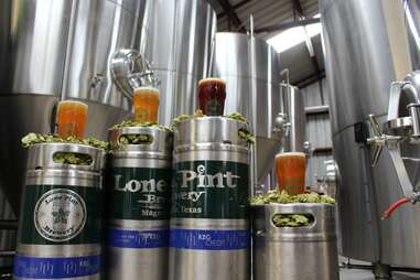 Lone Pint Brewery kegs