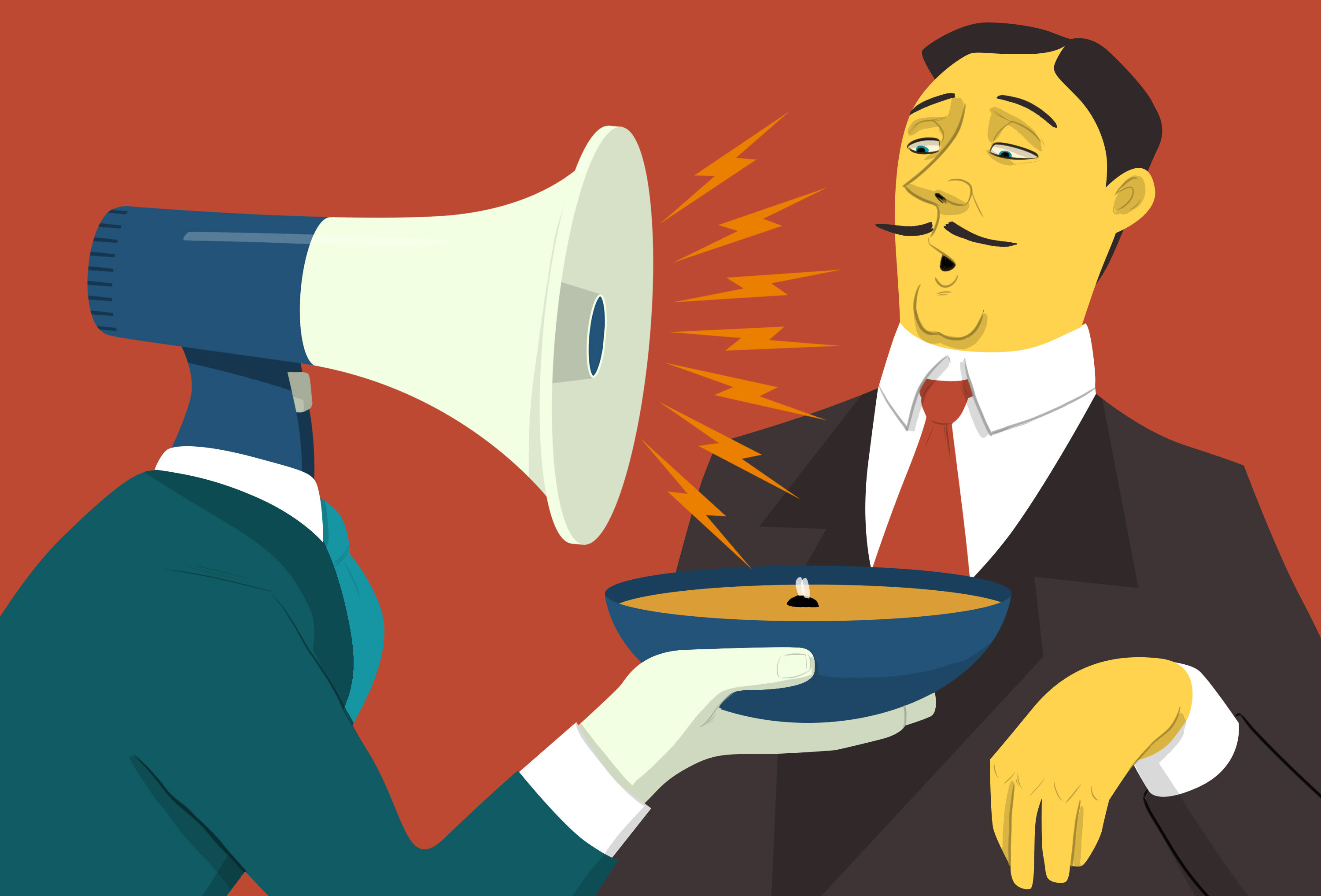 complaining to a restaurant