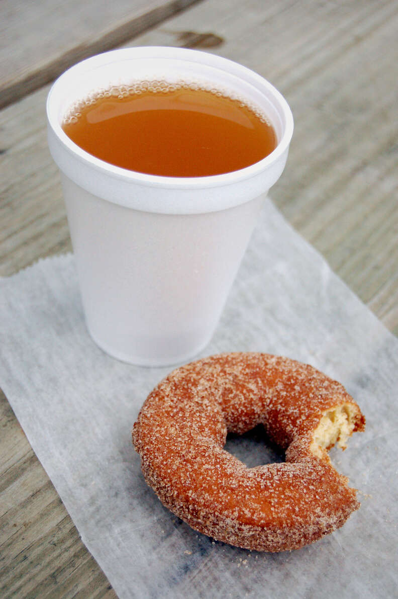 cider and donut