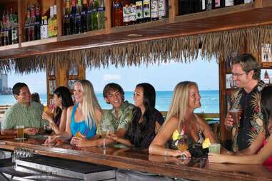 The bar at Duke's Waikiki