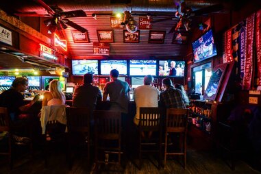 The bar at The Tavern in Austin