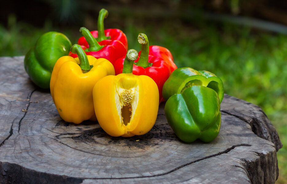 Difference between red and deals green peppers