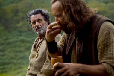 ian mcshane and the hound on game of thrones