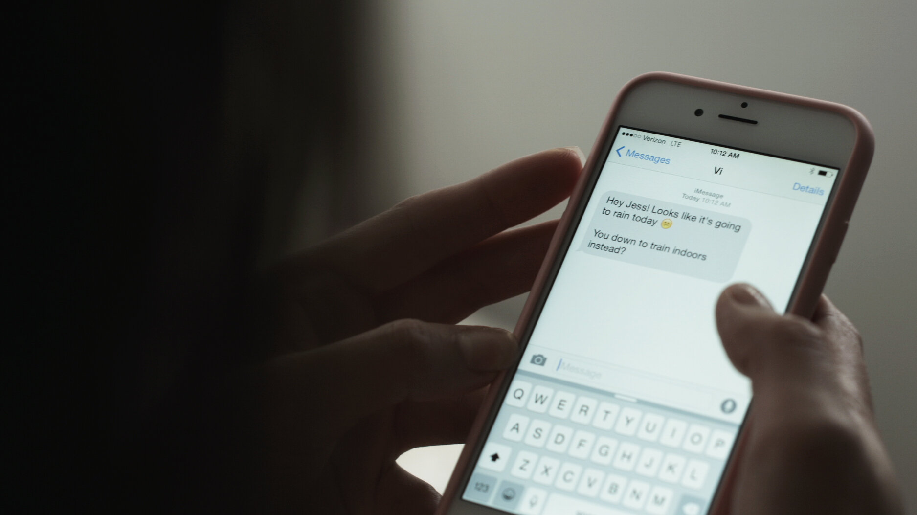 texting with Lifebeam Vi