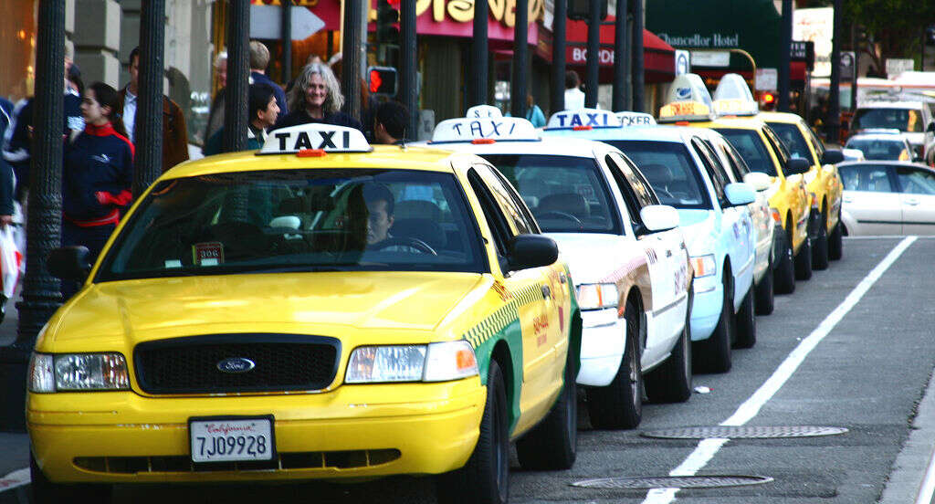 A taxi line 