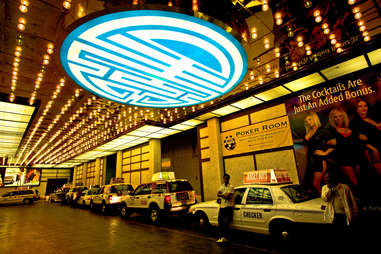 A taxi line in Las Vegas 