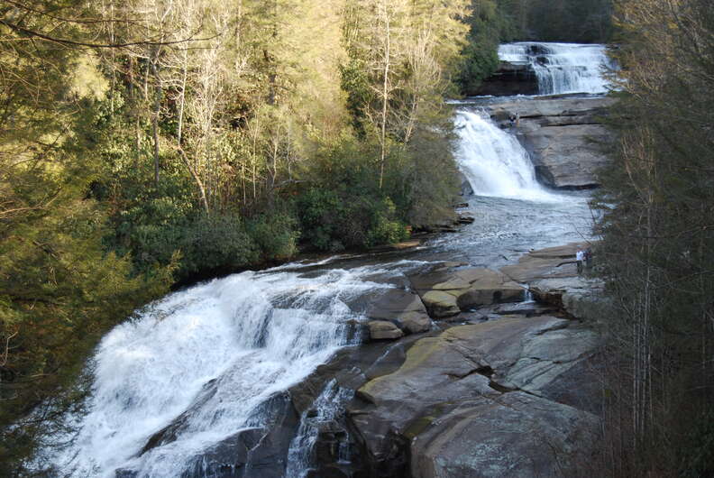 pisgah national forest waterfall