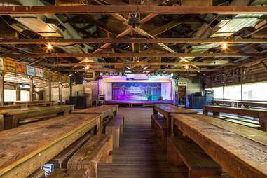 Gruene hall interior stage benches