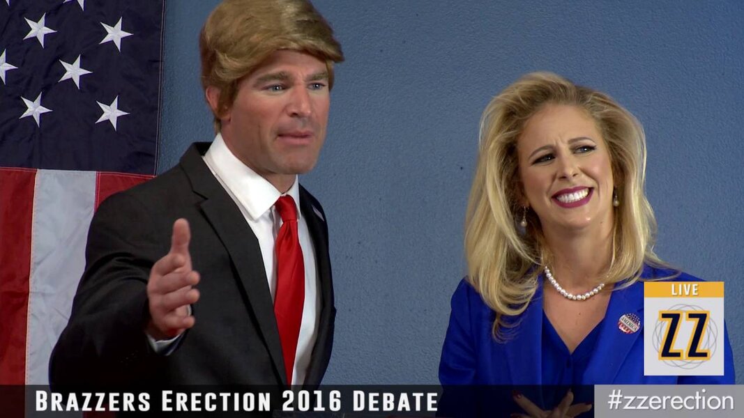 Donald Trump Hillary Clinton Porn Parody: Brazzers Releases 'ZZ Erection' -  Thrillist