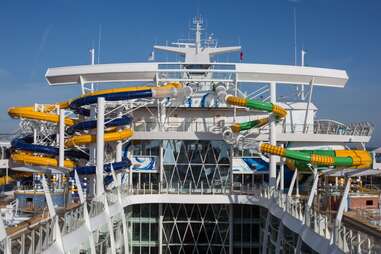 Waterslides on Harmony of the Seas