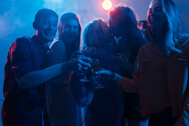 friends at nightclub