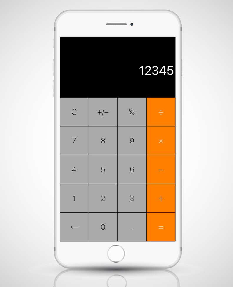 calculator + app in iphone