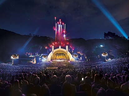 Fireworks over the Hollywood Bowl