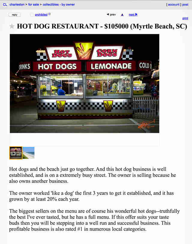 Funny Craigslist Ads in Charleston, South Carolina Thrillist