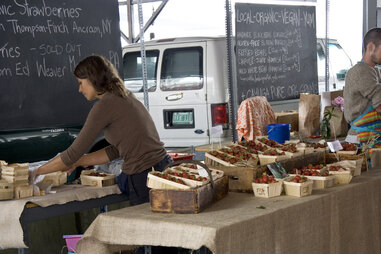 A farmer’s market in Brooklyn