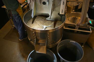 Coffee roasting cooling