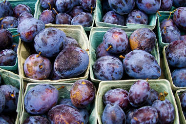 Plums at the farmer's market