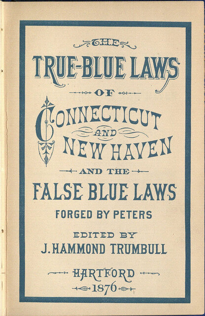 True blue laws handbook
