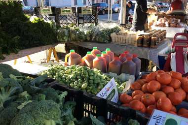 Farmer's market in Queens