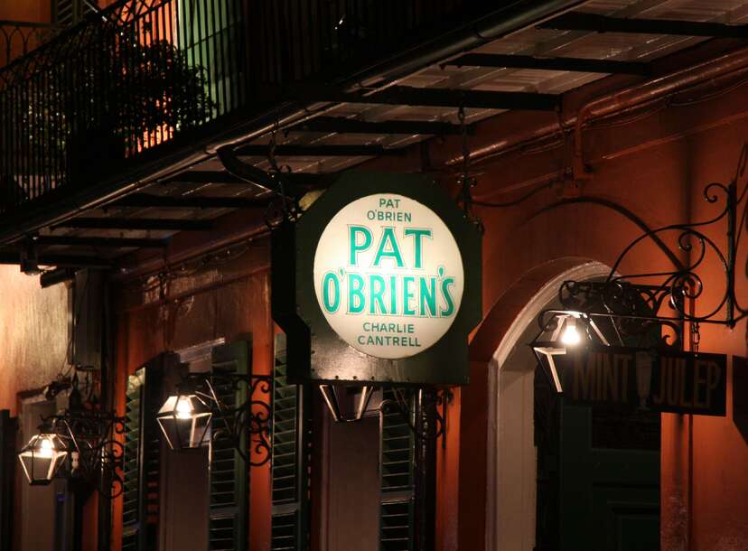 Pat O'Brien's Bar Hurricane Glass