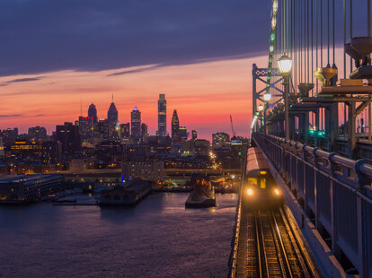 A train leaves Philadelphia