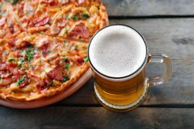 beer and pizza