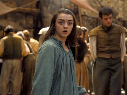 Arya on game of thrones season 6