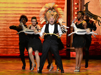 james corden tony awards tonys 2016 opening number lion king