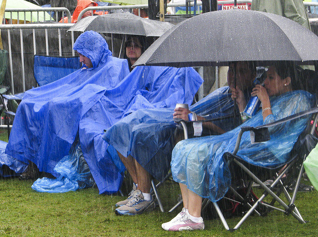 Austin festivalgoers rained on