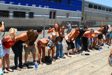 mooning amtrak