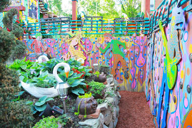 Backyard decoration at Randyland