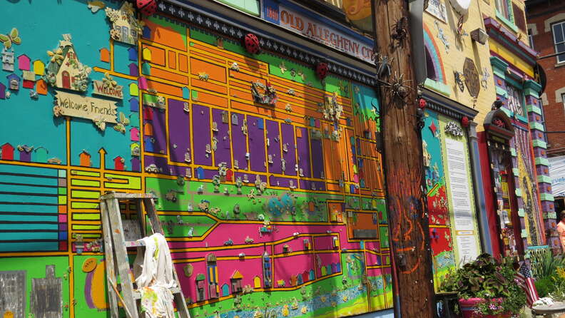 Wall art at Randyland