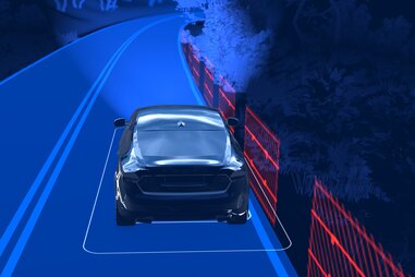 Volvo’s lane sensing technology doesn’t need stripes to function
