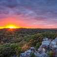 Sunset in Shawnee National Forest 