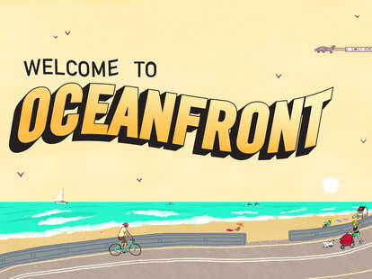San Diego oceanfront illustration by Daniel Fishel
