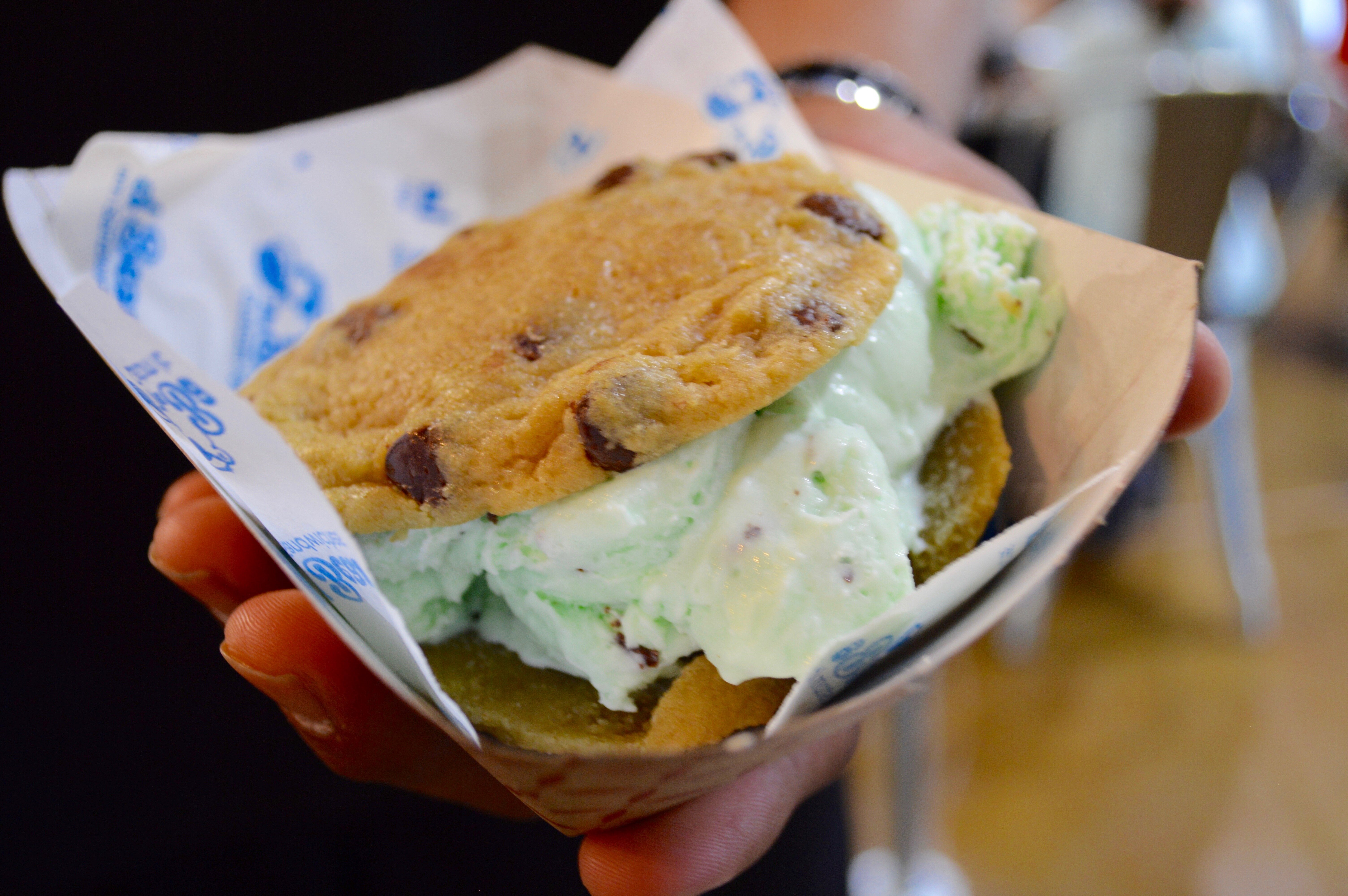 Mint ice cream sandwich The Baked Bear Phoenix