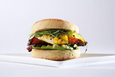 Les Madeleines breakfast sandwich