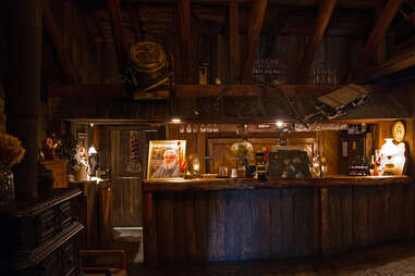 The bar at a Quebec sugar shack
