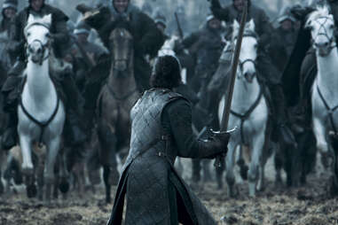 Kit Harington as Jon Snow in the Battle of the Bastards