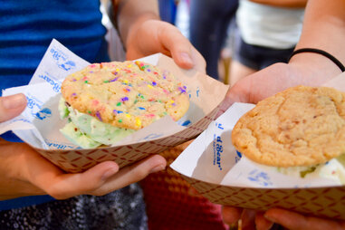 Birthday cake mint ice cream sandwich The Baked Bear Phoenix