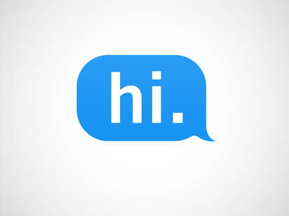 iMessage of the word “hey”